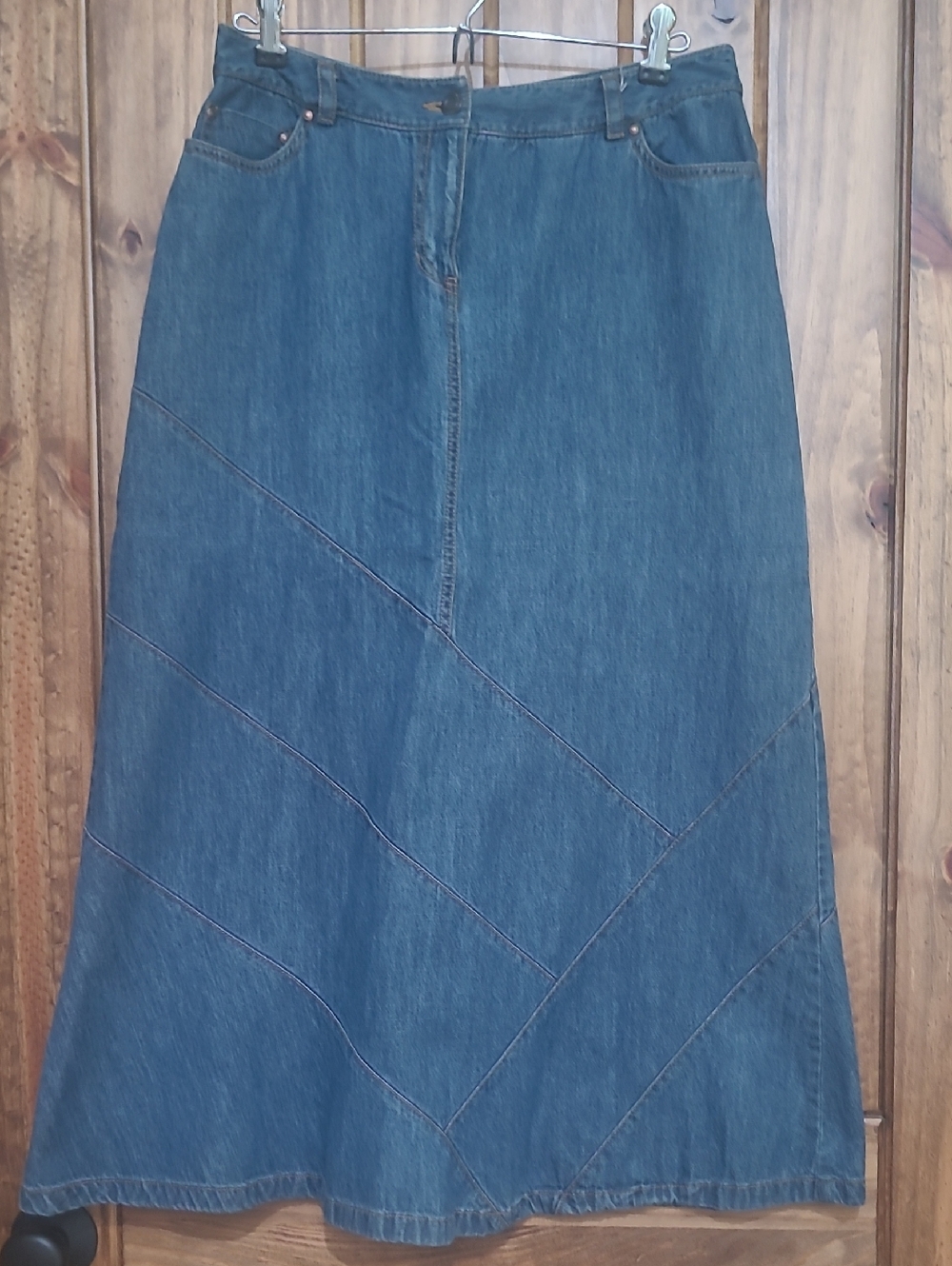 Style & Co Classic Blue Denim Maxi Skirt